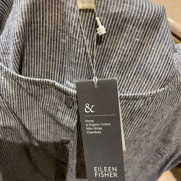 Eileen Fisher Gray Button-Down Dress - Picture 7 of 11